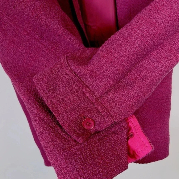 Aritzia Babaton Joan Oversized Linen Shirt Jacket In Elixir Purple - Picture 16 of 16